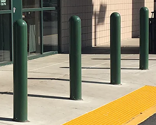 Powder Coated Outdoor Security Stop Posts